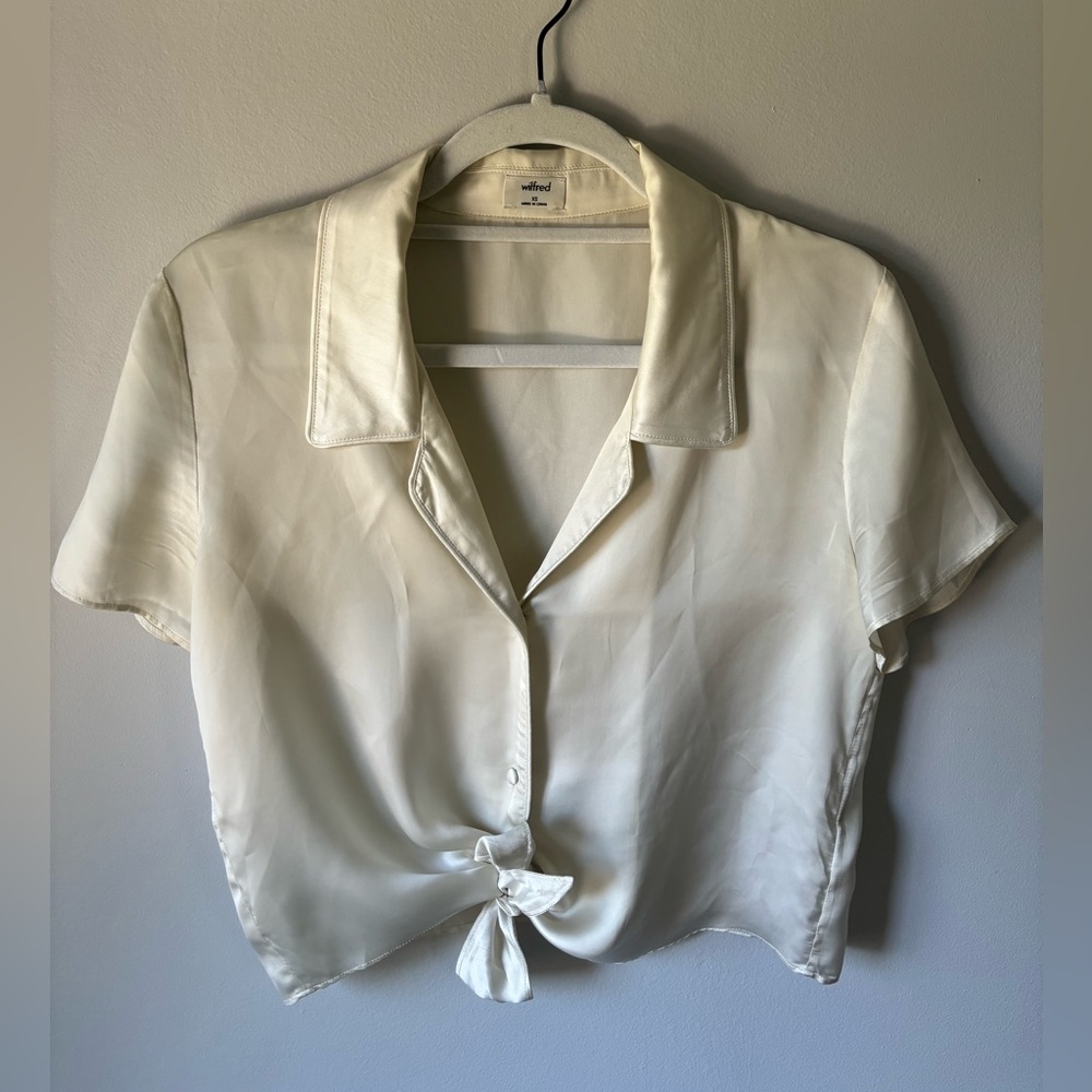 Aritzia Nacisse Blouse in cream